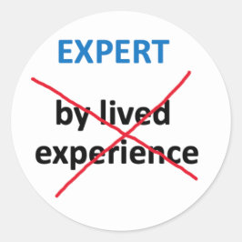 "Expert door geleefde ervaring" stickers