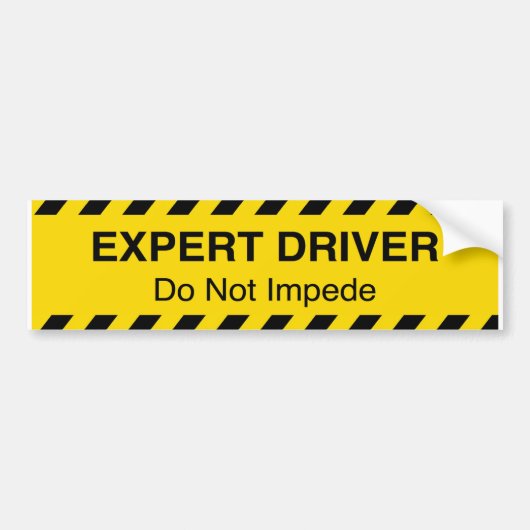 Expert Driver Sticker (Voorkant)