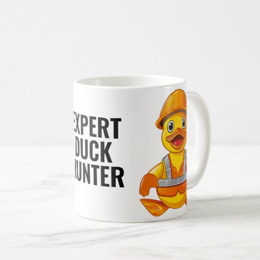 Expert Duck Hunter Constructie Rubber Duck Mok (Voorkant rechts)