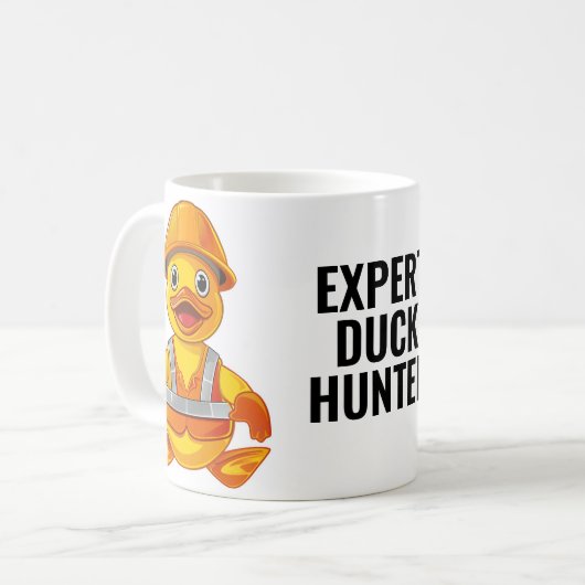 Expert Duck Hunter Constructie Rubber Duck Mok (Voorkant links)
