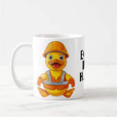 Expert Duck Hunter Constructie Rubber Duck Mok (Links)