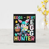 Expert Egg Funny Joke Hunter Paashaas Jagen Kaart (Gele Bloem)
