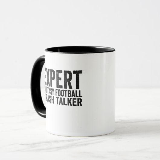 Expert Fantasy Football Trash Talker Funny Gift Mok (Voorkant links)