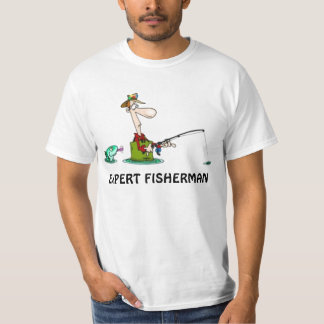 EXPERT FISHERMAN FUNNY VIST T-SHIRT