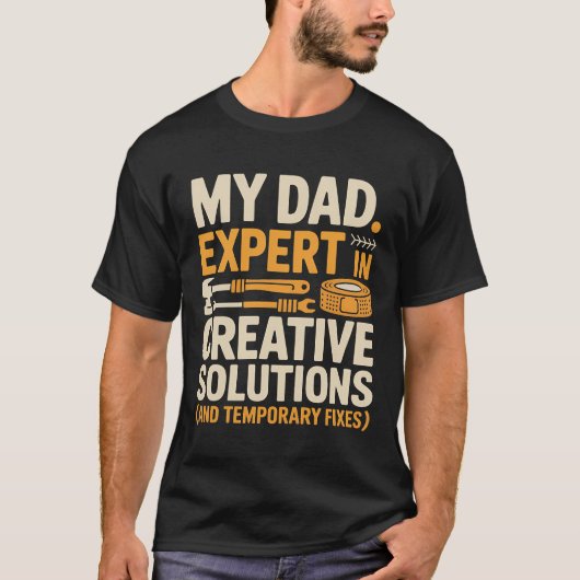 Expert in creatieve oplossingen - grappige doe-het t-shirt (Voorkant)