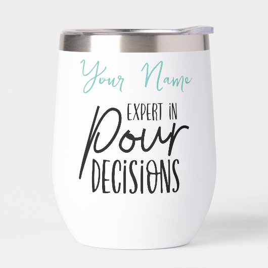 Expert in Pour Beslissingen  Wijn Tumbler (Links)