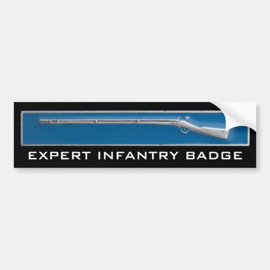 Expert Infanteriebadge Bumpersticker (Voorkant)
