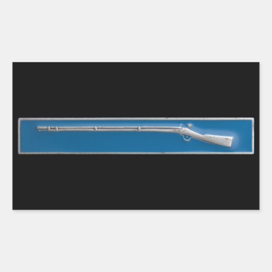 Expert Infanteriebadge Rechthoekige Sticker (Voorkant)