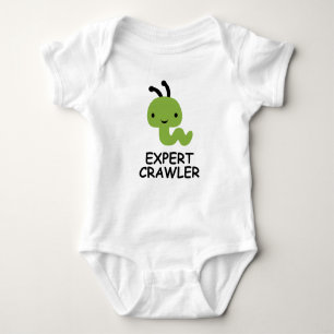 Expert kruipende shirt van het kind van de worm