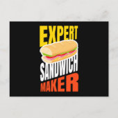Expert Sandwich Maker Fast Food Briefkaart (Voorkant)