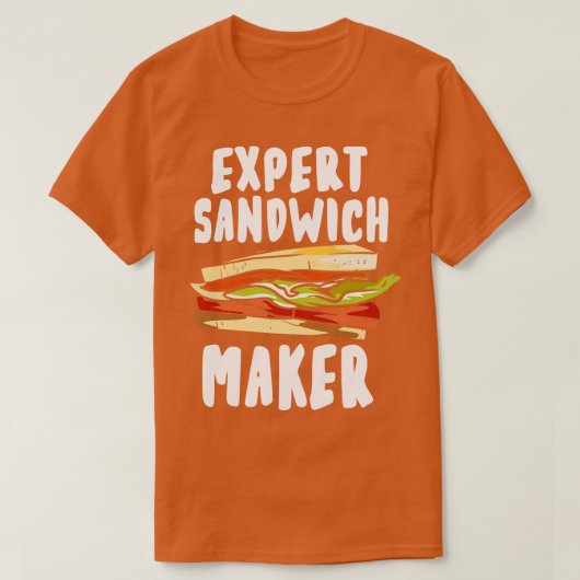 Expert Sandwich Maker T-shirt (Design voorkant)