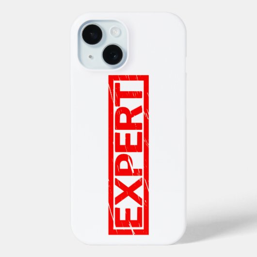 Expert Stamp Case-Mate iPhone Case (Achterkant)