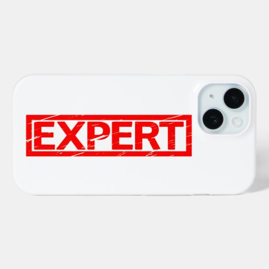 Expert Stamp Case-Mate iPhone Case (Achterkant (horizontaal))