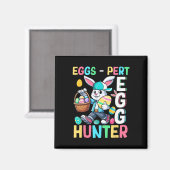 Experte Ei Funny Joke Jager Paashaas Jagen Magneet (Voorkant / Achterkant)