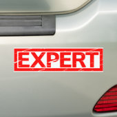 Expertenstempel Bumpersticker (Op auto)