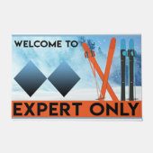 Experts Only Sign Doormat, Skiing Deurmat (Voorkant)