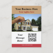 Experts voor de visitekaartje Calendar Realty (Achterkant)