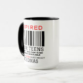 Expired Your Teens  Personalized, 20th Birthday  Mok (Voorkant links)