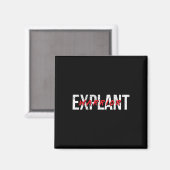 Explantaat Bewustzijn bij borstimplantaat Kanker Magneet (Voorkant / Achterkant)
