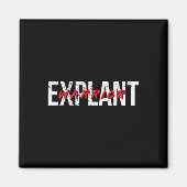 Explantaat Bewustzijn bij borstimplantaat Kanker Magneet (Voorkant)