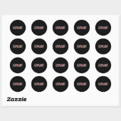 Explantaat Bewustzijn bij borstimplantaat Kanker Ronde Sticker (Vel)