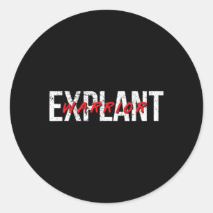 Explantaat Bewustzijn bij borstimplantaat Kanker Ronde Sticker
