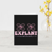 Explantaat borstimplantaat ziekte Kankerbewustzijn Kaart (Gele Bloem)