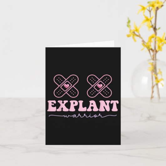 Explantaat borstimplantaat ziekte Kankerbewustzijn Kaart (Gele Bloem)