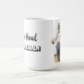 Explanteer de Mok van het bewustmakingskoffie voor (Midden)