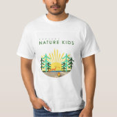 Explay Nature with Kids Mens TShirt Graphic (Voorkant)