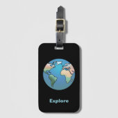 Explay the world bagagelabel (Voorkant (verticaal))
