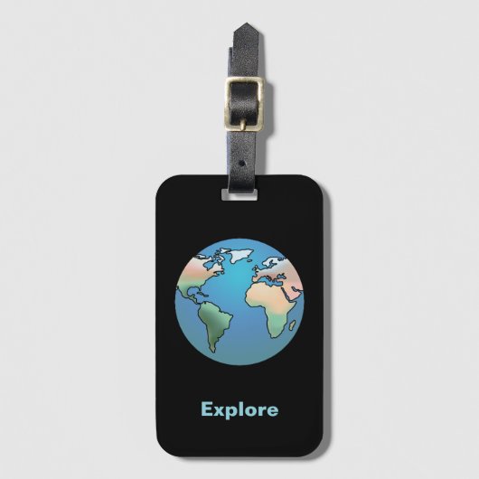 Explay the world bagagelabel (Voorkant (verticaal))