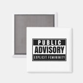 expliciete vrouwelijkheids magneet (Voorkant / Achterkant)