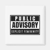 expliciete vrouwelijkheids magneet (Voorkant)