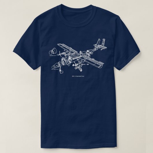 Exploded Twin Otter T-shirt (Design voorkant)