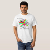 Exploderen met regenbogen T-Shirt (Voorkant volledig)