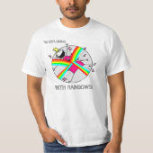 Exploderen met regenbogen T-Shirt (Voorkant)