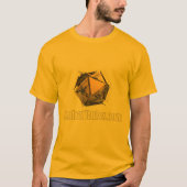 Exploderende D20 CombatRules.com Logo Basic T-shir T-shirt (Voorkant)