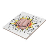 Exploderende eerste illustratie tegeltje (Zijkant)
