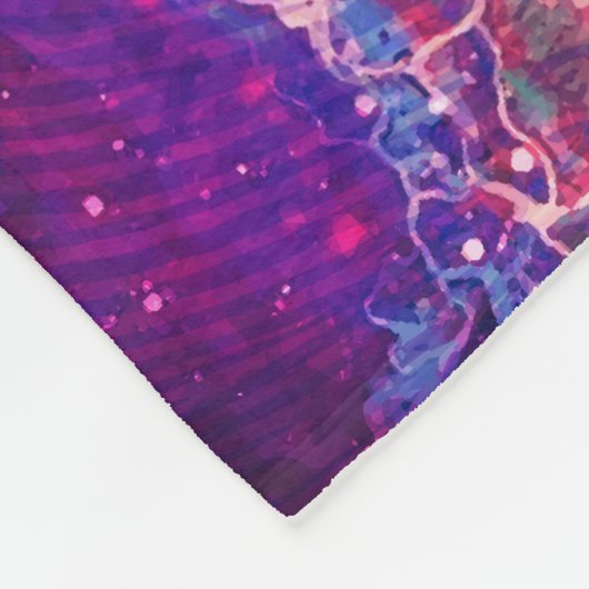 Exploderende Kleur Fleece Deken (Hoek)