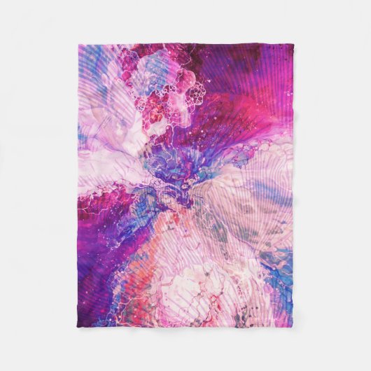 Exploderende Kleur Fleece Deken (Voorkant)