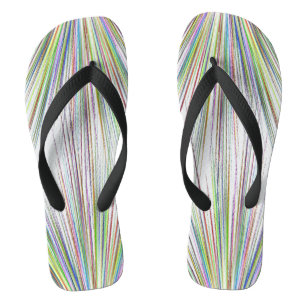 Exploderende kleuren teenslippers