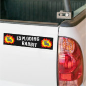 Exploderende Konijn Bumper Sticker (Op Truck)