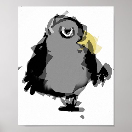 exploderende kraai poster (Voorkant)