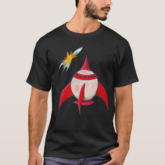 Exploderende raket t-shirt (Voorkant)