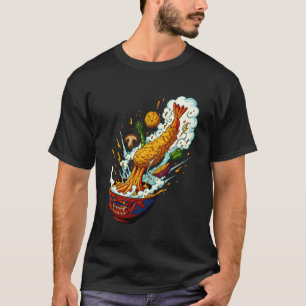 Exploderende Tempura Monster Kom Japanse Voedsel K T-shirt