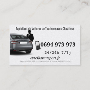 Exploitant met Chauffeur Visitekaartje