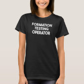 Exploitant met formatietests t-shirt (Voorkant)
