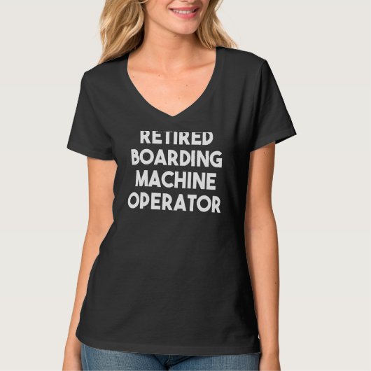 Exploitant met inschepingsmachine in ruste t-shirt (Voorkant)