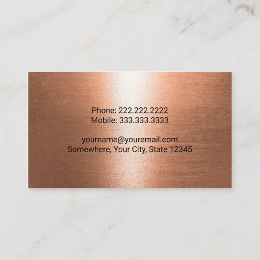 Exploitant met Plant voor bouwgraafmachine Visitekaartje (Achterkant)